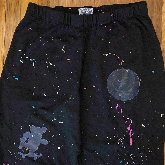 Firehouse Girls Black Splatter Paint Sweatpants OS - Picture 3 of 7